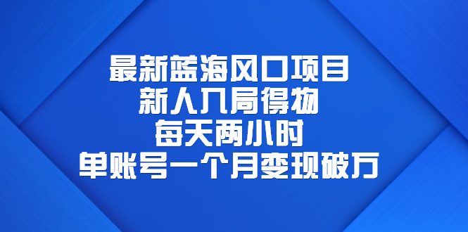 （6514期）最新蓝海风口项目，新人入局得物，每天两小时，单账号一个月变现破万-古龙岛网创