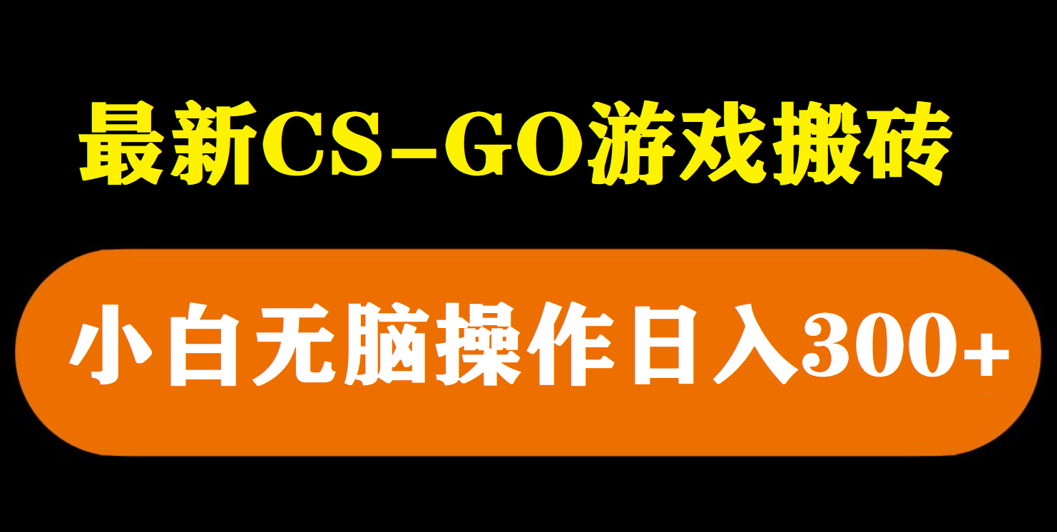 （5760期）最新csgo游戏搬砖游戏，无需挂机小白无脑也能日入300+-古龙岛网创