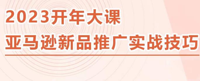2023亚马逊新品推广实战技巧，线下百万美金课程的精简版，简单粗暴可复制，实操性强的推广手段-古龙岛网创