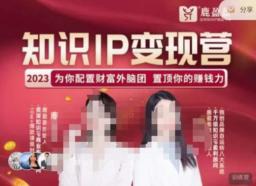 鹿盈盈-知识IP变现实操营，​普通人可复制的知识产品落地实操课，​带你打通知识IP变现底层逻辑-古龙岛网创