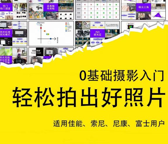 0基础摄影入门，轻松拍出好照片（适用佳能、索尼、尼康、富士用户）-古龙岛网创
