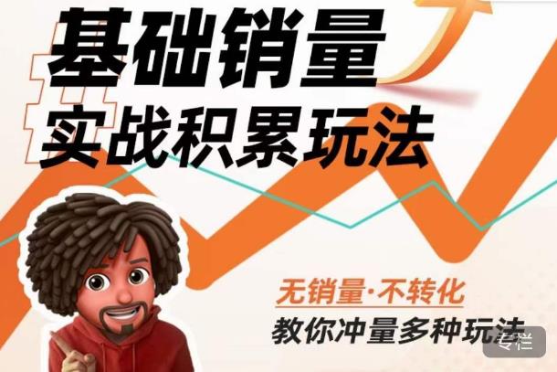 内功丨淘系基础销量实战积累玩法，无销量·不转化，教你冲量多种玩法-古龙岛网创