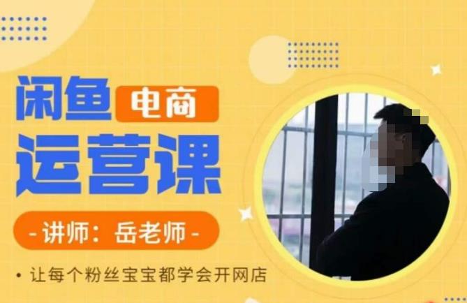 岳老师·闲鱼电商运营课，让每个粉丝宝宝都学会开网店-古龙岛网创