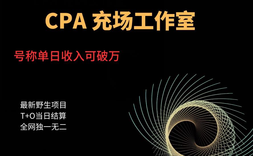 cpa充场工作室，号称单日收入10000+（揭秘）-古龙岛网创