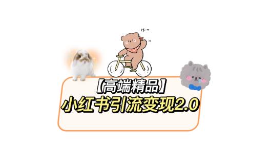 小红书最新引流变现教程，全网最新最详细的视频教程以及素材-古龙岛网创