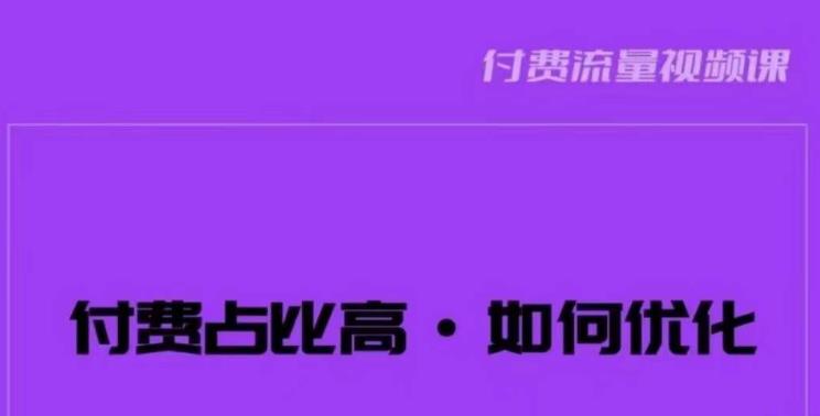 波波-付费占比高，如何优化？只讲方法，不说废话，高效解决问题！-古龙岛网创