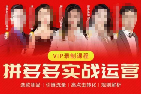 2023推易拼多多实战运营，选款测品、引爆流量、高点击转化、规则解析-古龙岛网创