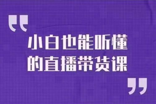 大威本威·小白也能听懂的直播带货课，玩转直播带货，轻松出单-古龙岛网创