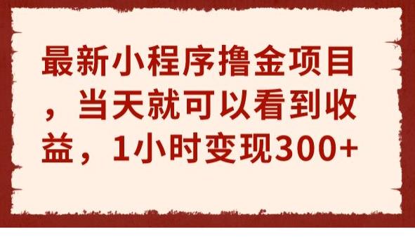 最新小程序撸金项目，当天就可以看到收益，1小时变现300+【揭秘】-古龙岛网创