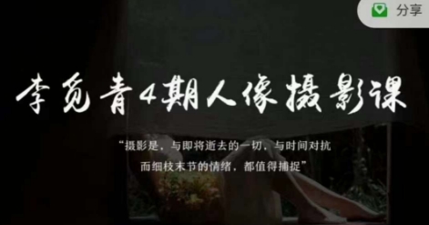 李觅青4期人像摄影线上课，审美/前期策划/拍摄/人像精修/调色-古龙岛网创