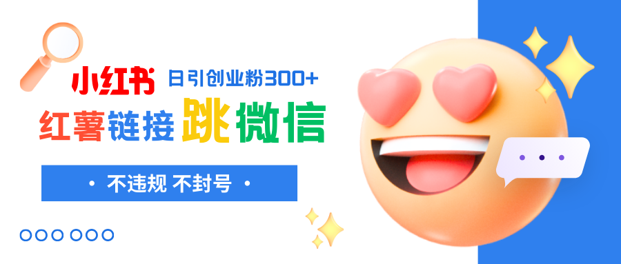 （8010期）小红薯跳转微信链接制作和引流思路，不违规不封号！-古龙岛网创