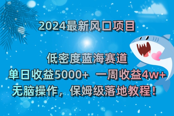 （8545期）2024最新风口项目 低密度蓝海赛道，日收益5000+周收益4w+ 无脑操作，保…-古龙岛网创