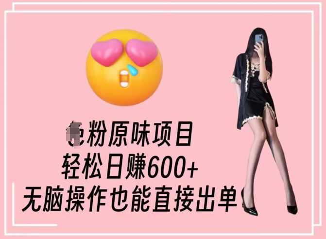 男粉原味项目，轻松日赚800+，无脑操作也能直接出单【揭秘】-古龙岛网创