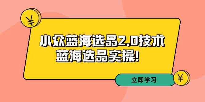 （9189期）拼多多培训第33期：小众蓝海选品2.0技术-蓝海选品实操！-古龙岛网创
