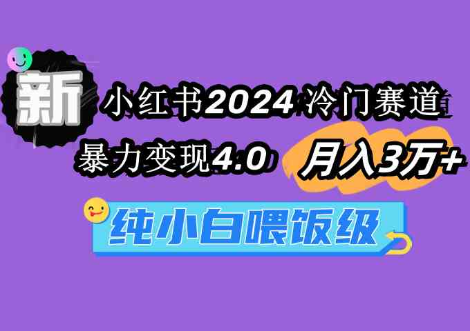 （9134期）小红书2024冷门赛道 月入3万+ 暴力变现4.0 纯小白喂饭级-古龙岛网创