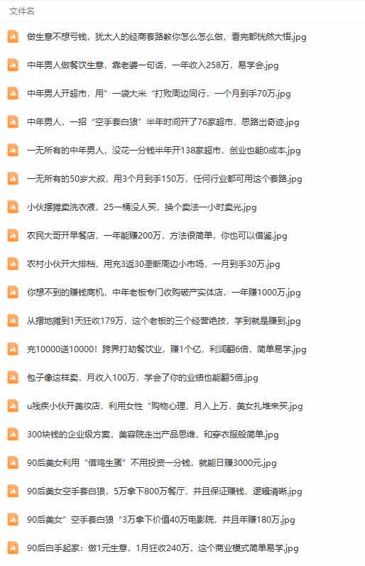 图片[7]-（9607期）真实有效391套商业模式，年入几十到几百万案例解析（电子书+视频+图文）-古龙岛网创