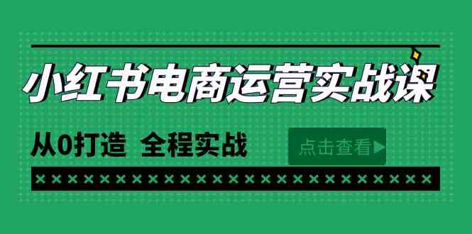 （9946期）最新小红书·电商运营实战课，从0打造  全程实战（65节视频课）-古龙岛网创