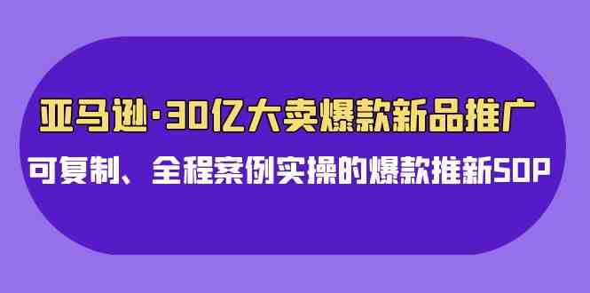 （9944期）亚马逊30亿·大卖爆款新品推广，可复制、全程案例实操的爆款推新SOP-古龙岛网创