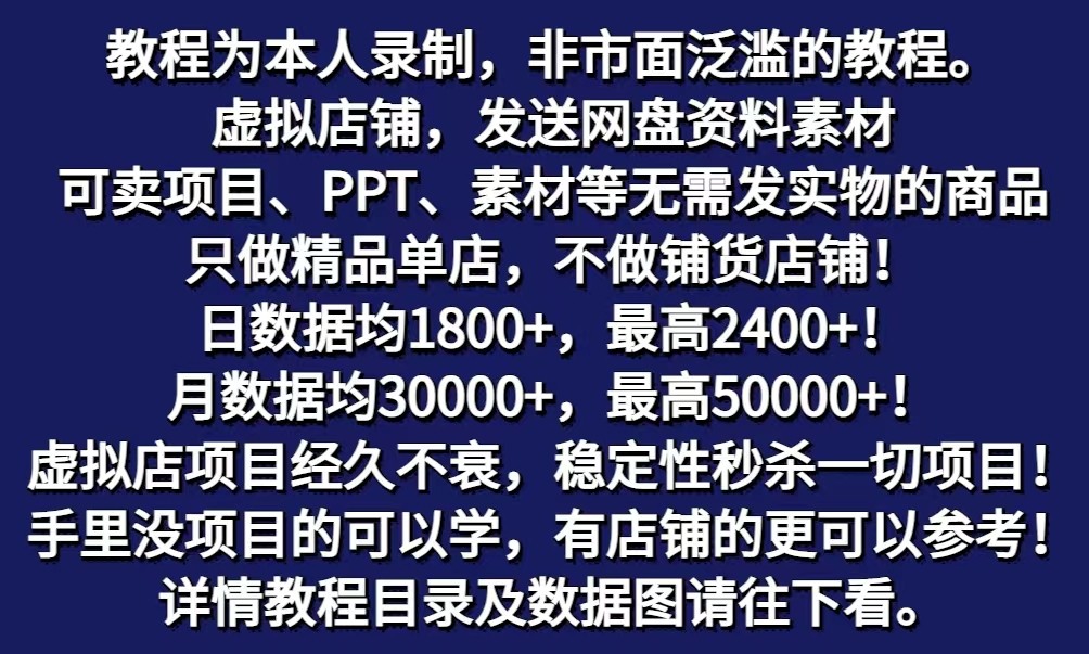 图片[2]-拼多多虚拟电商训练营月入40000+你也行，暴利稳定长久，副业首选-古龙岛网创