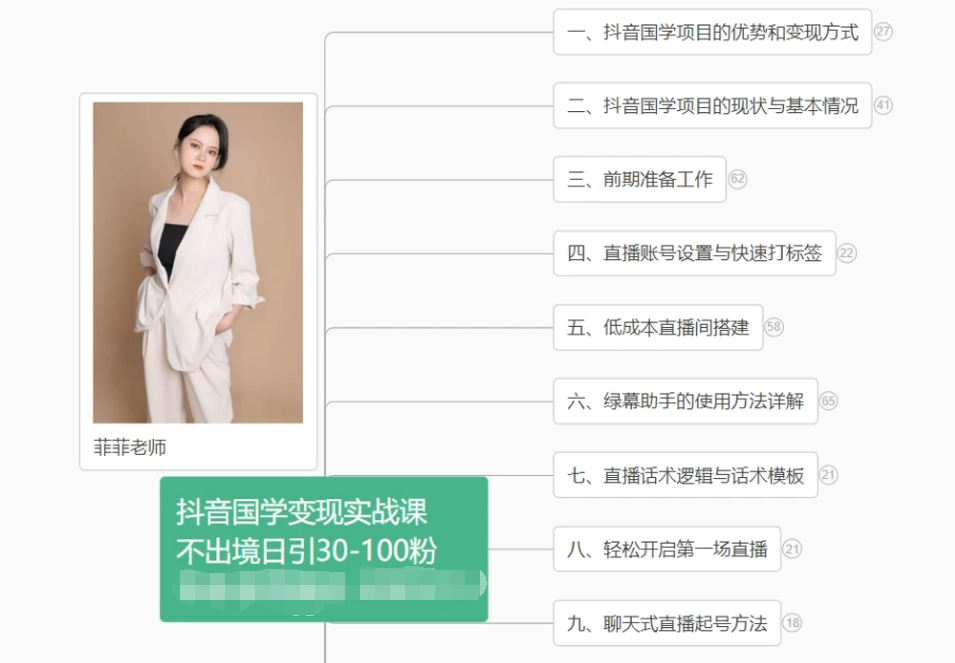 抖音国学变现项目：不出境日引30-100粉实战课程-古龙岛网创