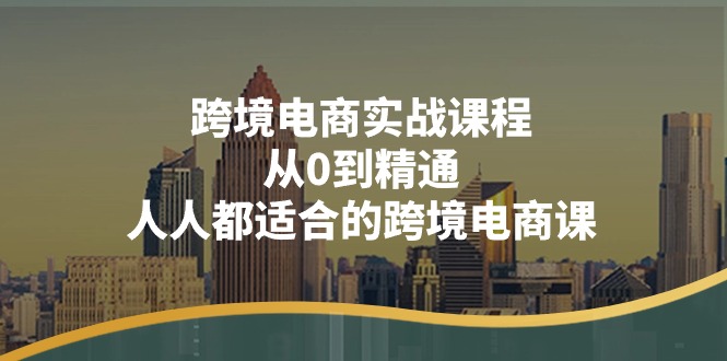 （11183期）跨境电商实战课程：从0到精通，人人都适合的跨境电商课（14节课）-古龙岛网创