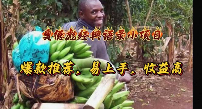 （11030期）奥德彪经典语录小项目，爆款推荐，易上手，收益高-古龙岛网创