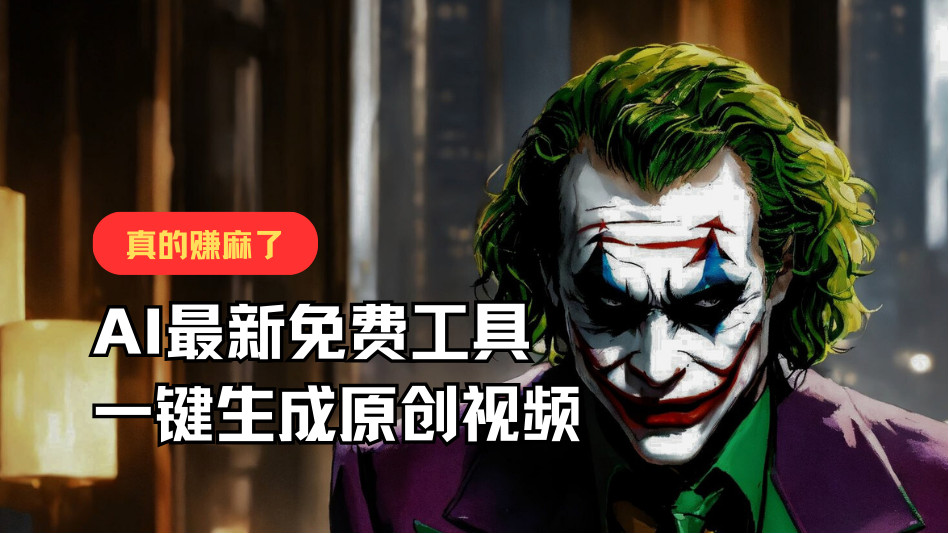 最新免费AI工具，一键生成原创视频，佛系搬运，轻松月入10000+！-古龙岛网创