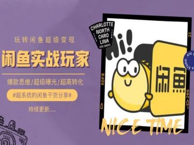 手把手教你0到1系统玩转闲鱼变现，爆款思维/超级曝光/超高转化-古龙岛网创