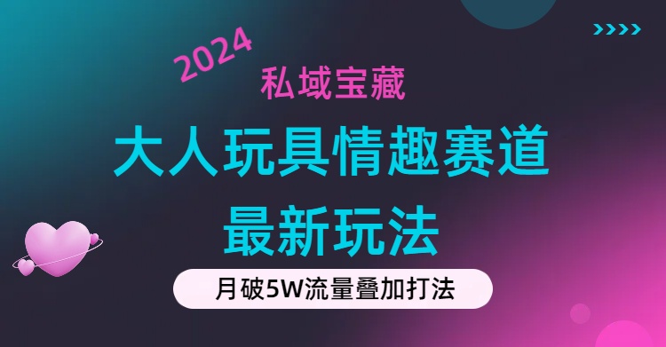 （11541期）私域宝藏：大人玩具情趣赛道合规新玩法，零投入，私域超高流量成单率高-古龙岛网创