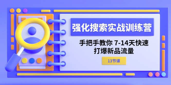 （11557期）强化 搜索实战训练营，手把手教你 7-14天快速-打爆新品流量（13节课）-古龙岛网创