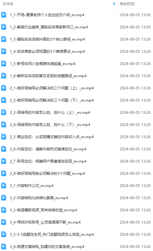 图片[2]-（11991期）实体店老板获客特训营：认知、定位、文案、矩阵、直播、AI等（72节）-古龙岛网创