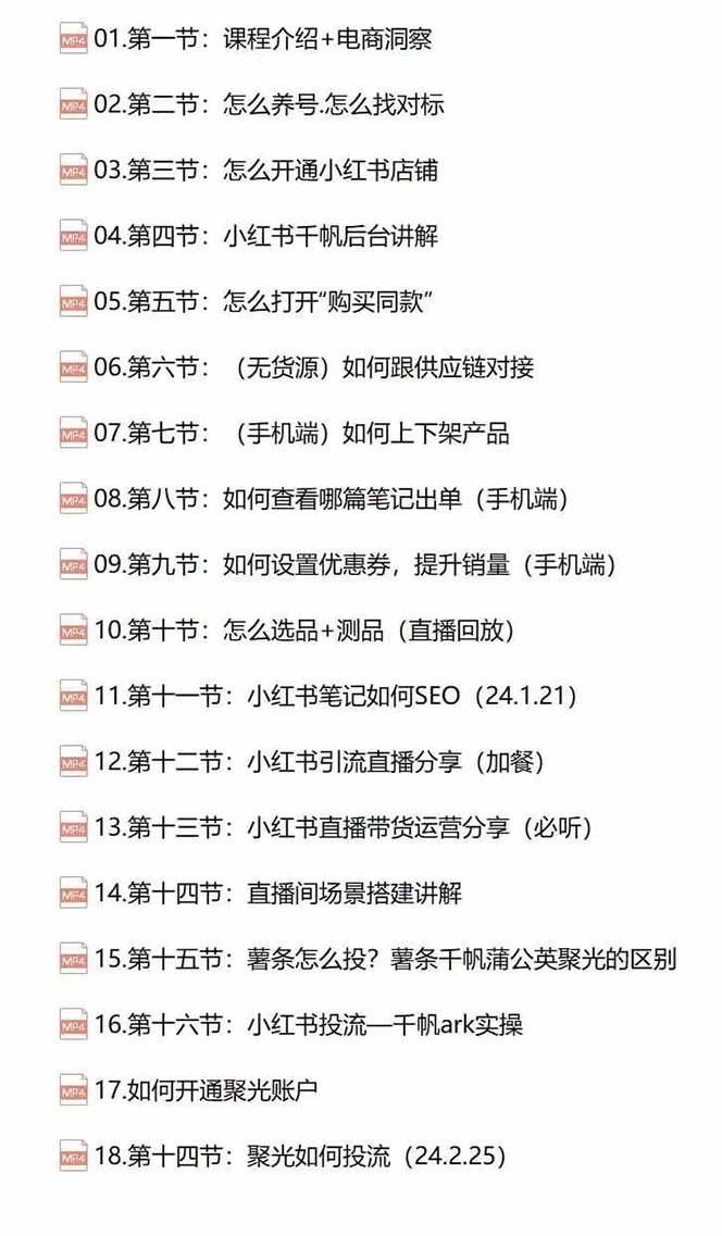 图片[2]-小红书快速赚钱电商特训营：用简单方式通过小红书快速变现！（55节）-古龙岛网创