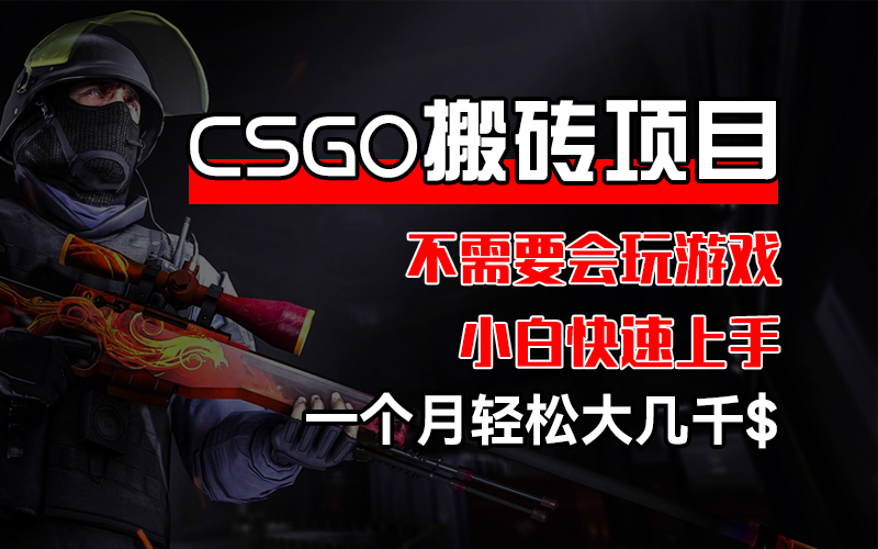 （12332期）CSGO 装备搬砖项目，操作简单，不需要会玩游戏，小白也能快速上手，一…-古龙岛网创