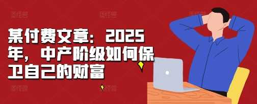 某付费文章：2025年，中产阶级如何保卫自己的财富-古龙岛网创