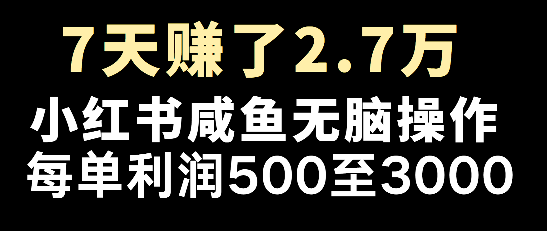 冷门暴利，超级简单的项目0成本玩法，每单在500至4000的利润-古龙岛网创