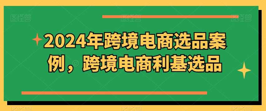 2024年跨境电商选品案例，跨境电商利基选品（更新11月）-古龙岛网创