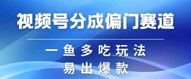 视频号创作者分成计划偏门类目，容易爆流，实拍内容简单易做【揭秘】-古龙岛网创