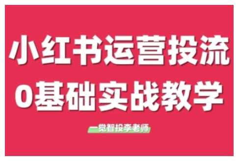 小红书运营投流，小红书广告投放从0到1的实战课，学完即可开始投放-古龙岛网创