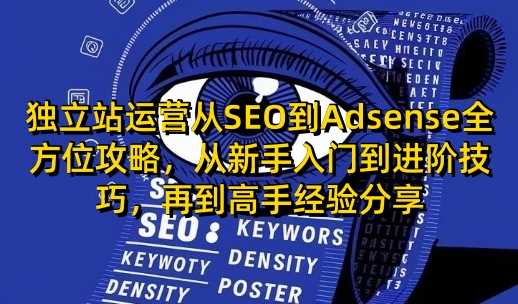 独立站运营从SEO到Adsense全方位攻略，从新手入门到进阶技巧，再到高手经验分享-古龙岛网创