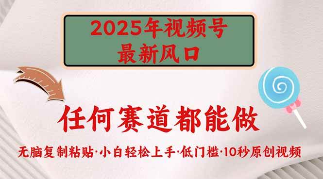 （14453期）2025年视频号新风口，低门槛只需要无脑执行-古龙岛网创