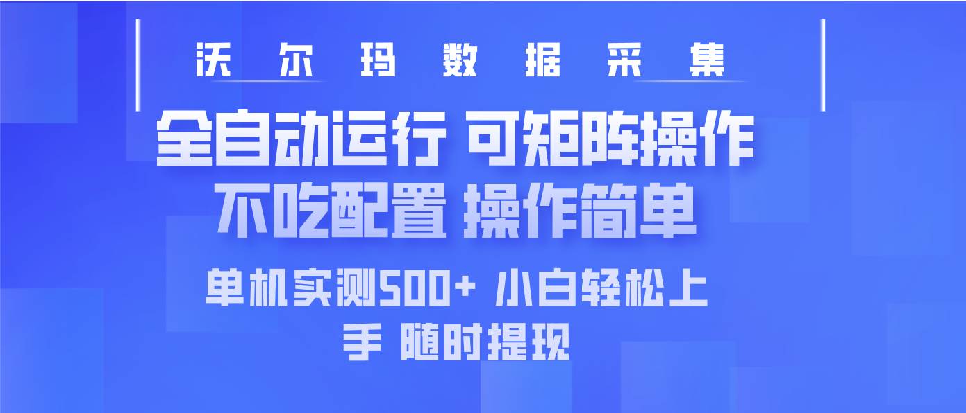 （14560期）最新沃尔玛平台采集 全自动运行 可矩阵单机实测500+ 操作简单-古龙岛网创