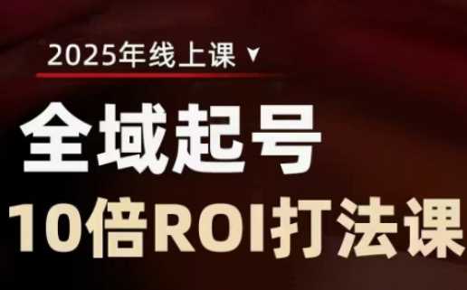 2025全域起号10倍ROI打法课，助你提升直播间的投资回报率-古龙岛网创