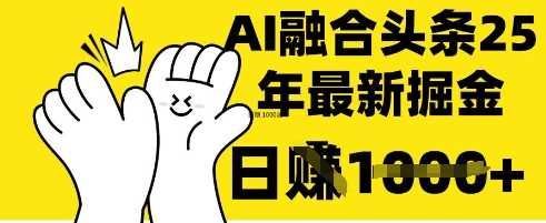 掌握这招：DeepSeek 融合今日头条，一键复制粘贴，日入 1k【揭秘】-古龙岛网创