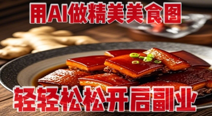 用AI做精美美食图，无需专业设备拍摄，轻轻松松开启副业-古龙岛网创
